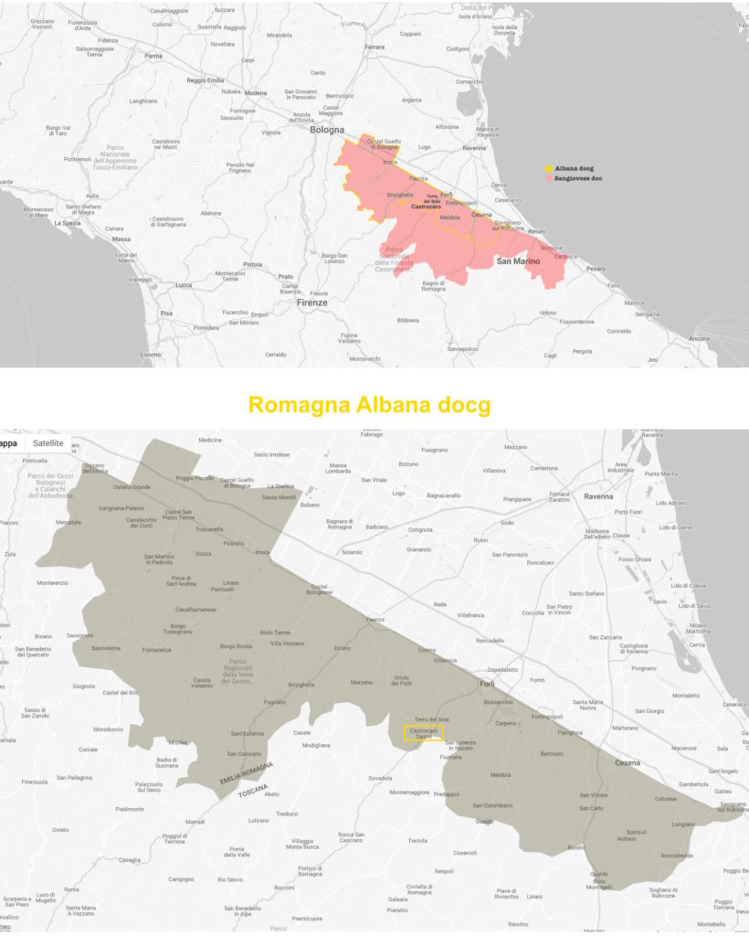 Mappa Romagna Albana